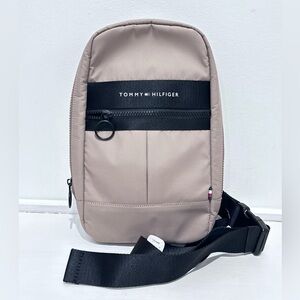 Tommy Hilfiger Men’s  Crossbody Sling Backpack with Adjustable Strap